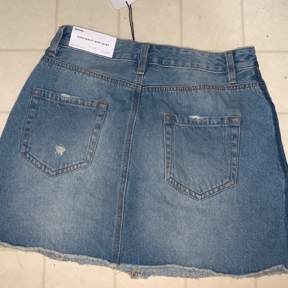 **NEVER WORN** blue notes high waisted mini skirt - Picture 3 of 4